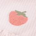 thumbnail image 3 of Huggies Happy Hugs Inant Girl Rib Knit 2-Piece Top and Pants Set, 3 of 4