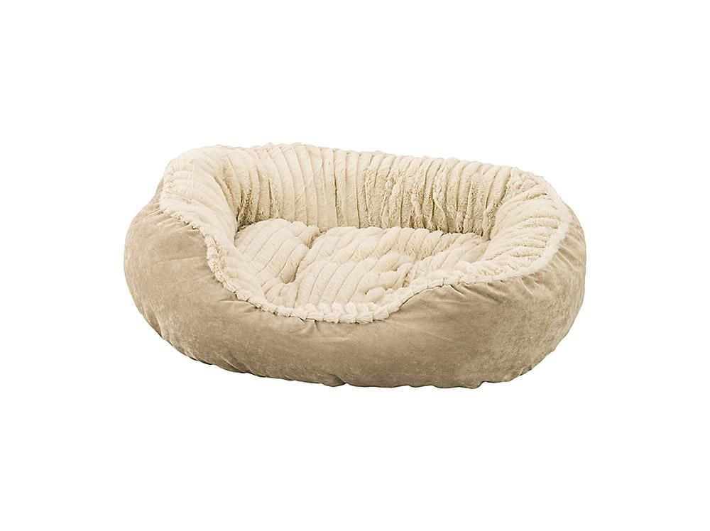 Sleep Zone Carved Plush Dog Bed