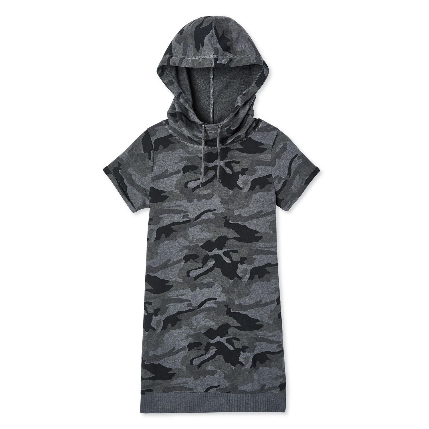 Robe à manches courtes avec capuchon George pour femmes