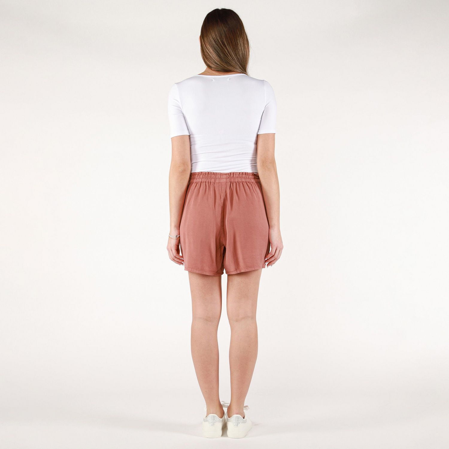 DV Pleated shorts with a shirred elastic waistband