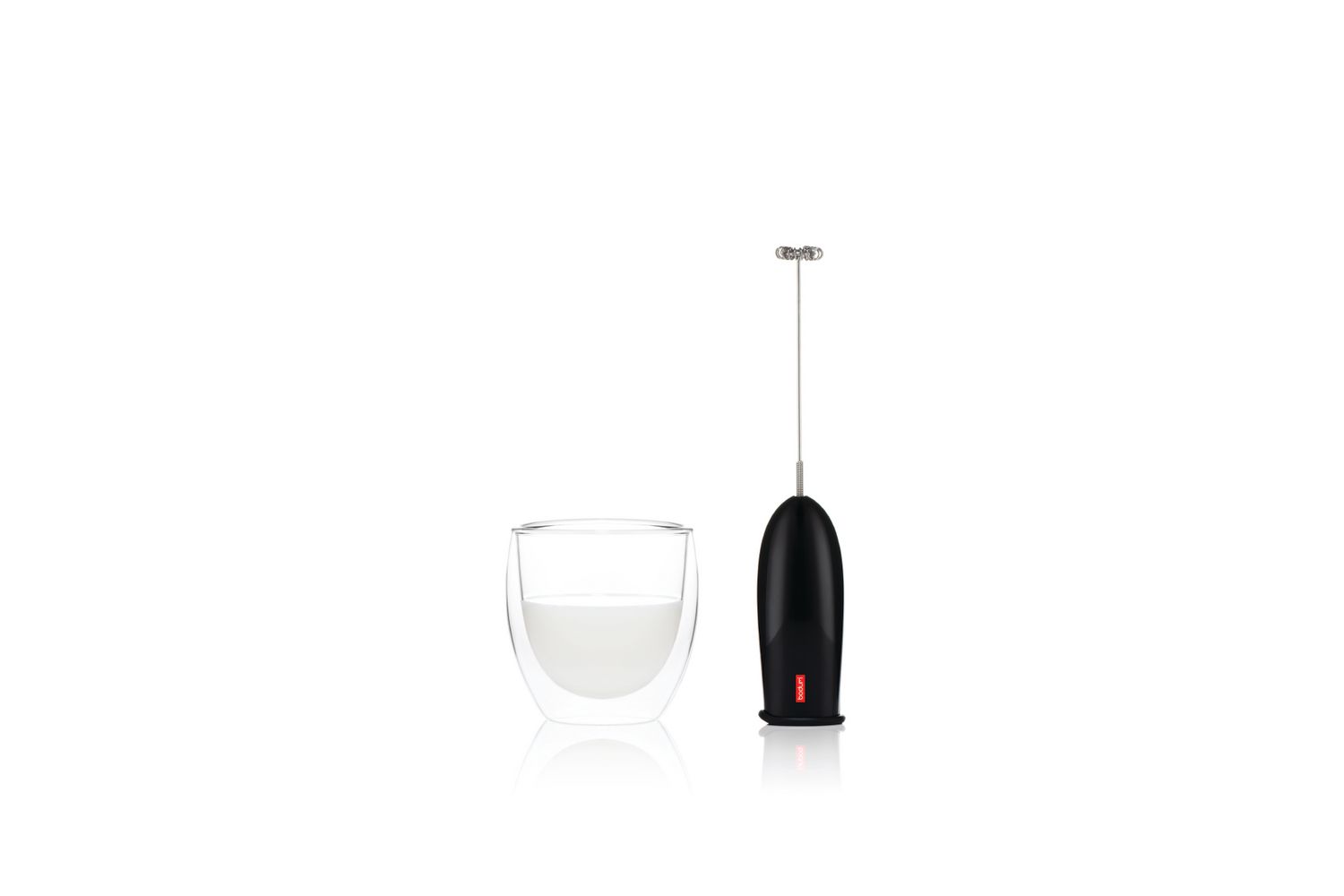 Bodum Schiuma Milk Frother, Black - Cupper's Coffee & Tea