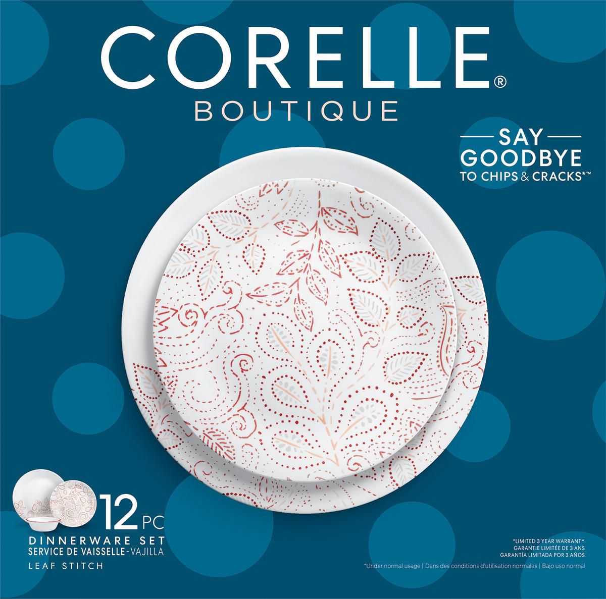 Corelle Leaf Stitch 12Pc Set Walmart.ca