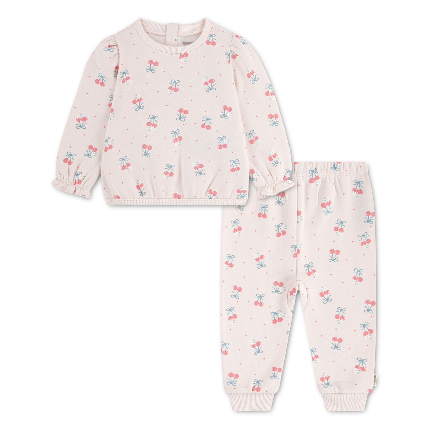 Ensemble 2 pièces Haut et Pantalon Imprimés pour Bébé Fille Huggies Happy Hugs