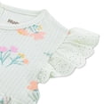 thumbnail image 3 of Huggies Happy Hugs Inant Girl Rib Knit 2-Piece Top and Pants Set, 3 of 5