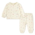 thumbnail image 1 of Huggies Happy Hugs Infant Girl Printed 2-Piece Top and Pants Set, 1 of 4