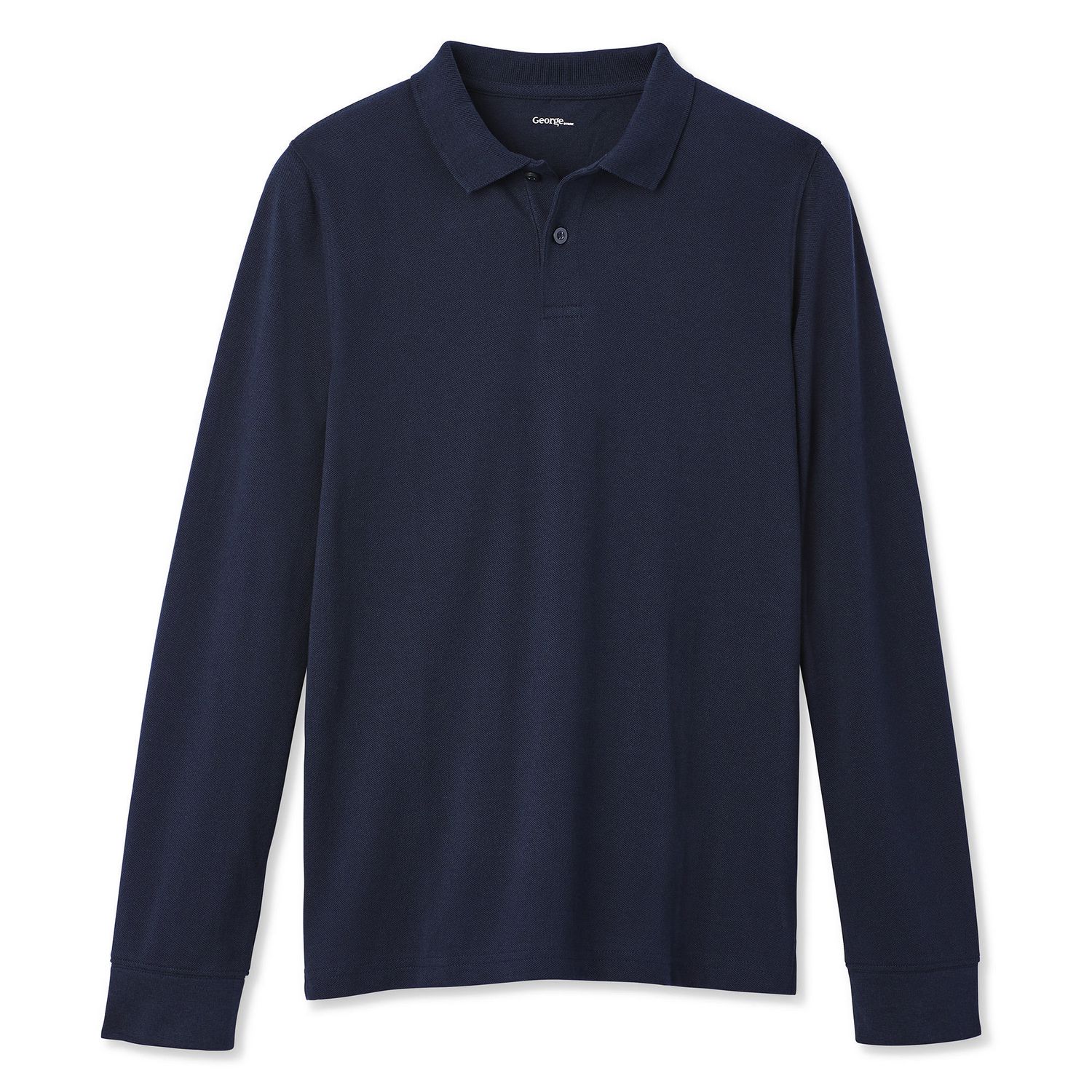 George Boys' Uniform Long Sleeve Pique Polo | Walmart Canada