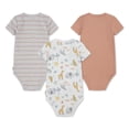 thumbnail image 2 of Huggies Happy Hugs Infant Boy Rib Bodysuits 3-Pack, 2 of 4