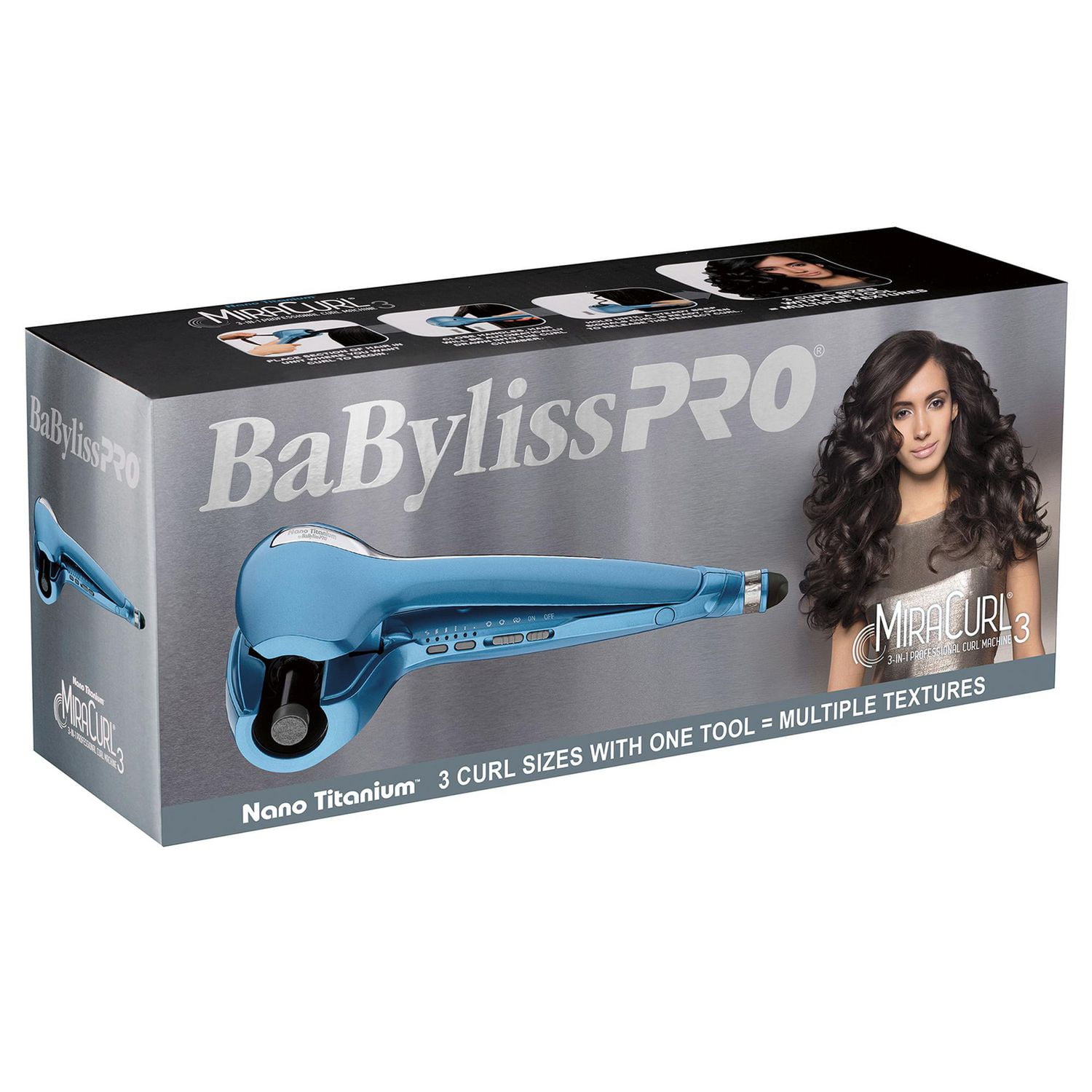 BaByliss PRO Nano Titanium MiraCurl 3 Professional Curl Machine Walmart