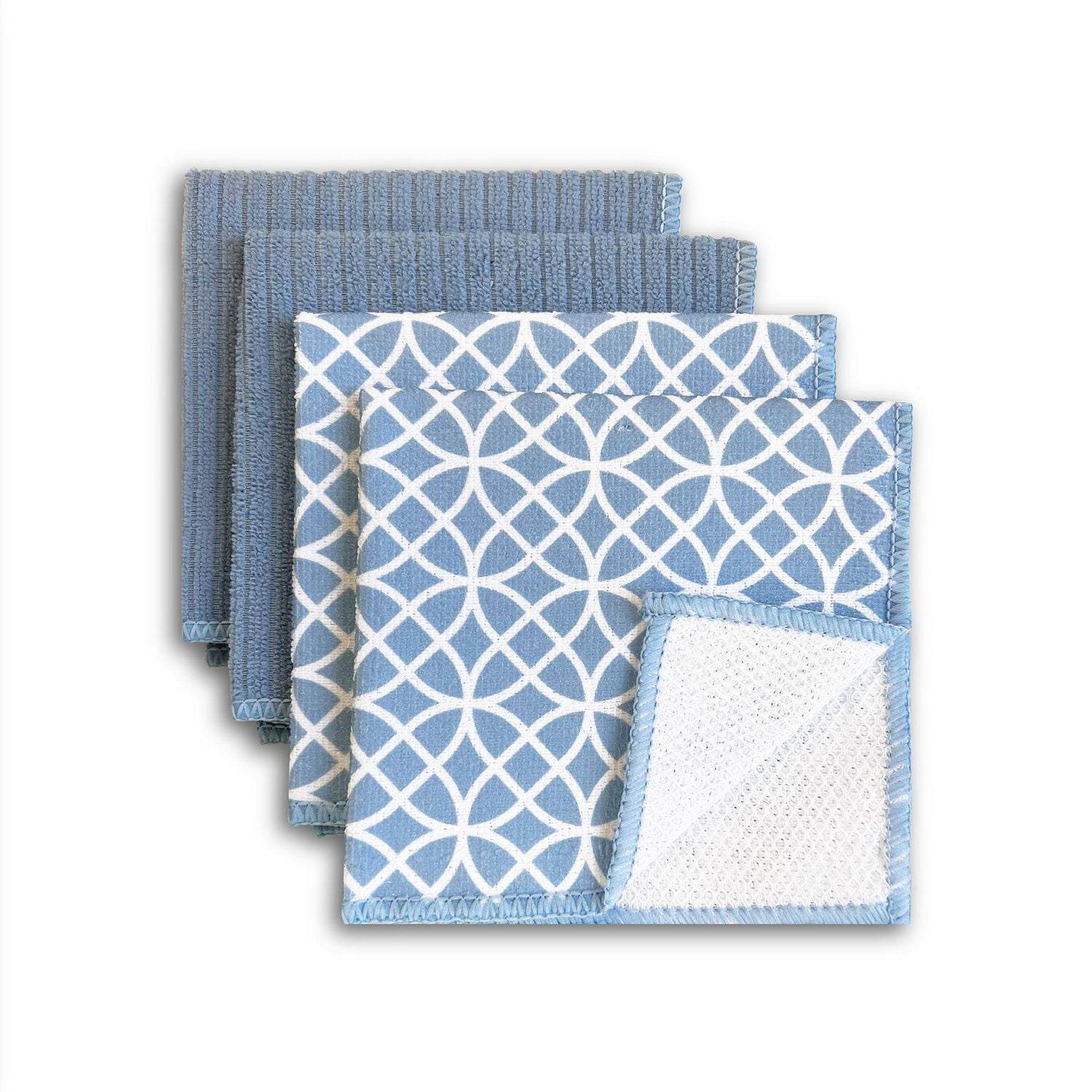 Mainstays 4pk Blue Dish Cloth Scrubbers Walmart Canada