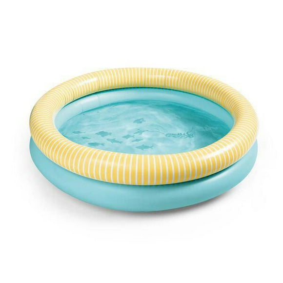 Quut Dippy Pool - Tropical Paradise Theme - Family Size - Easy Valve System - Durable Vinyl - Non-Toxic & Recyclable - Summer Fun - Stylish Colors & Prints - Vivid Aquatic Graphics - Perfect for Backyard Playdates & Staycations