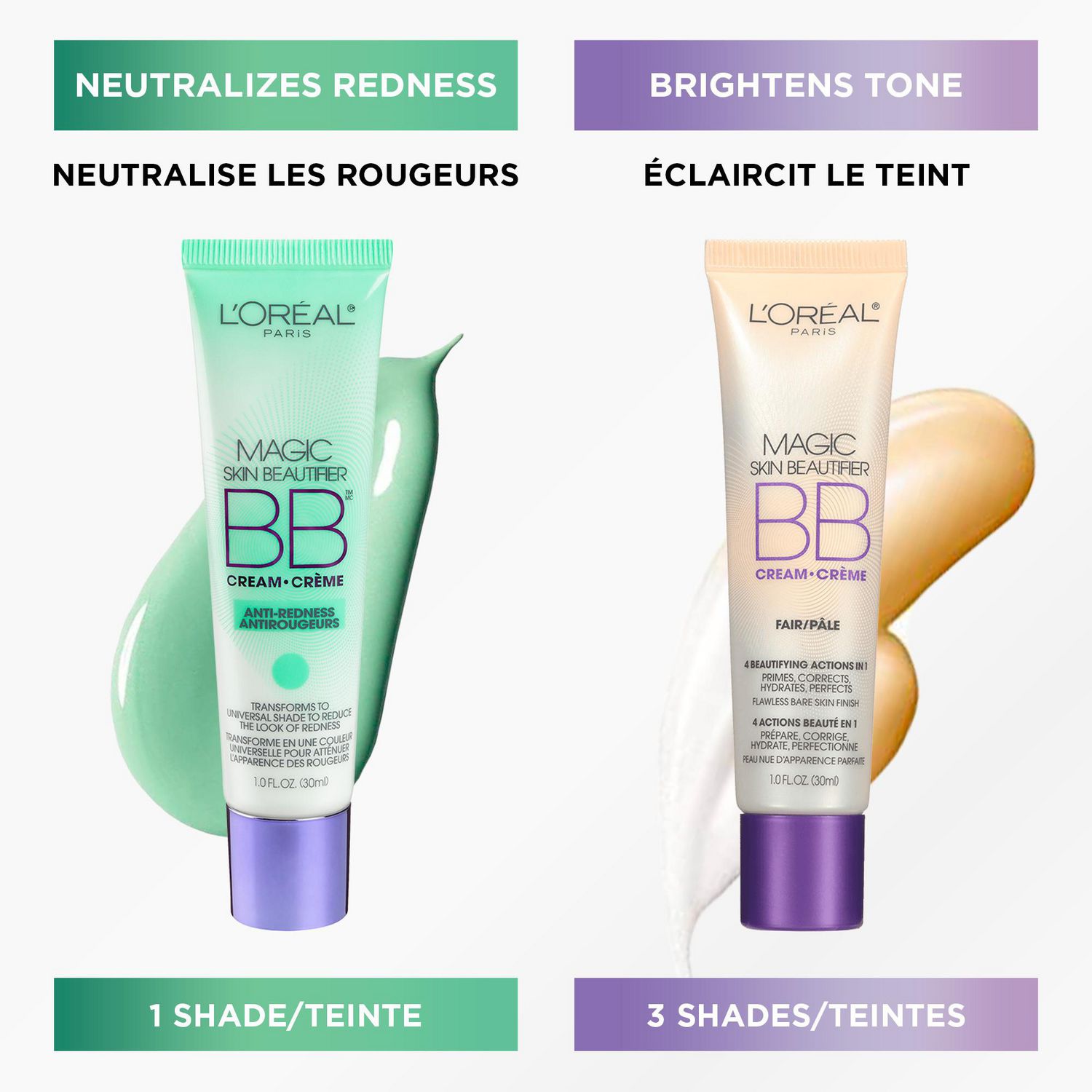  L'Oréal Paris Makeup Magic Skin Beautifier BB Cream Tinted  Moisturizer, Medium, 1 fl oz, 1 Count : Beauty & Personal Care