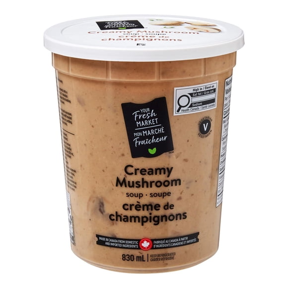 Soupe crème de champignons Mon marché fraîcheur