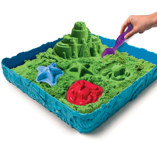Kinetic Sand - Sandcastle Set with 1lb of Kinetic Sand and Tools and Molds  (Color May Vary) 