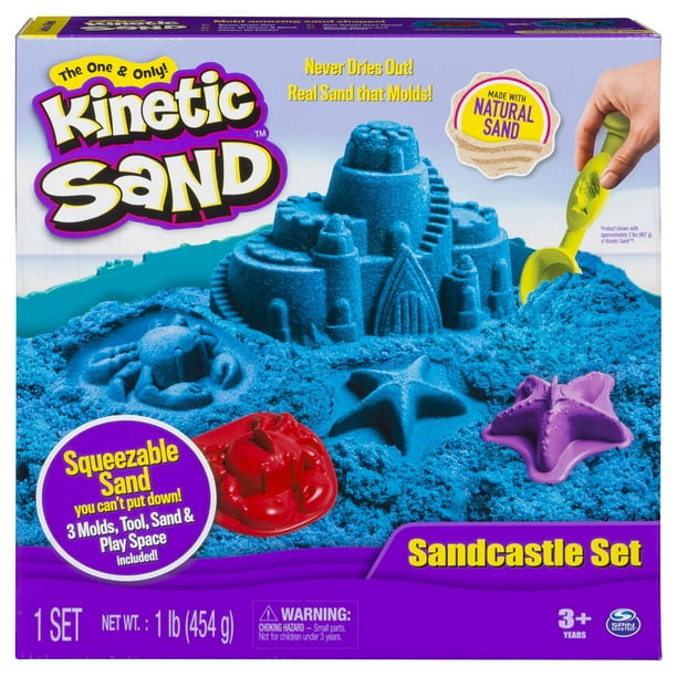 Kinetic Sand - Coffret château de sable (Couleurs variées)