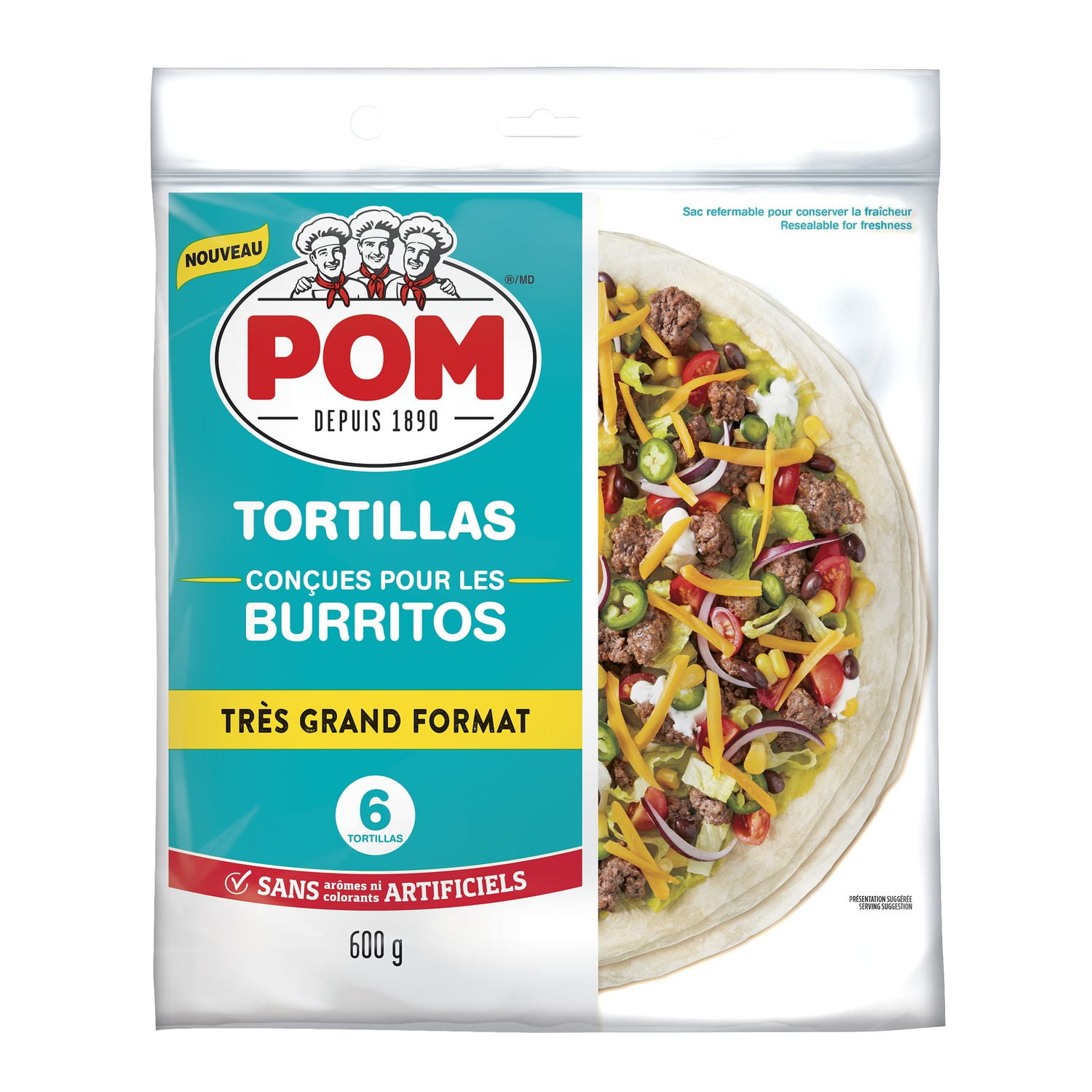 POM® XL Burrito Tortillas, 600 g