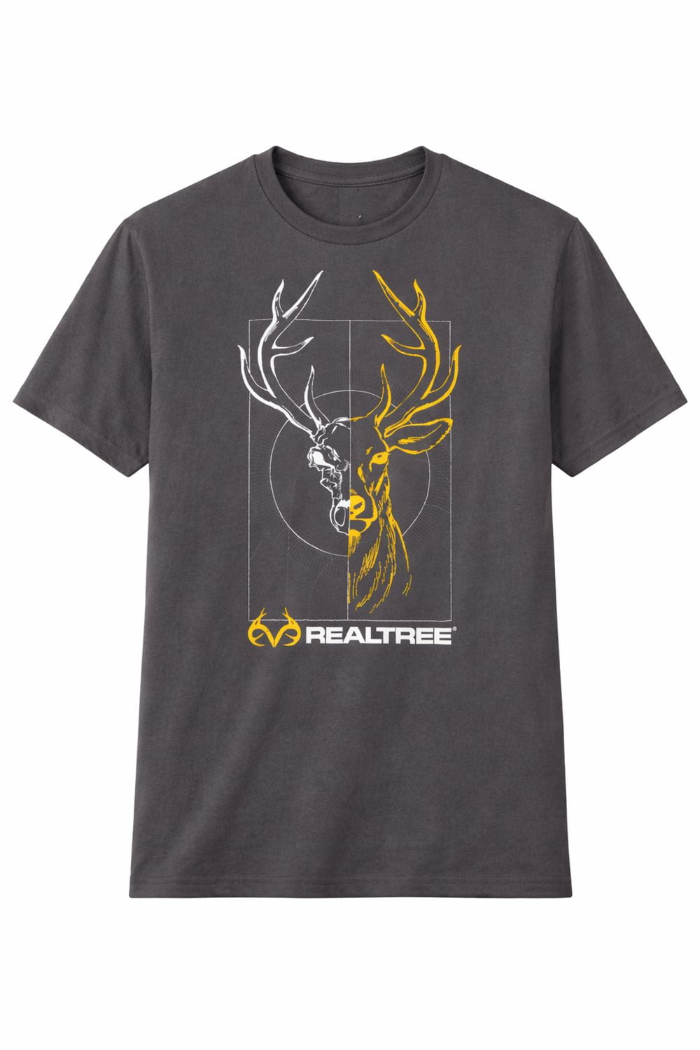 T-shirt noir pour homme avec motif Real Tree