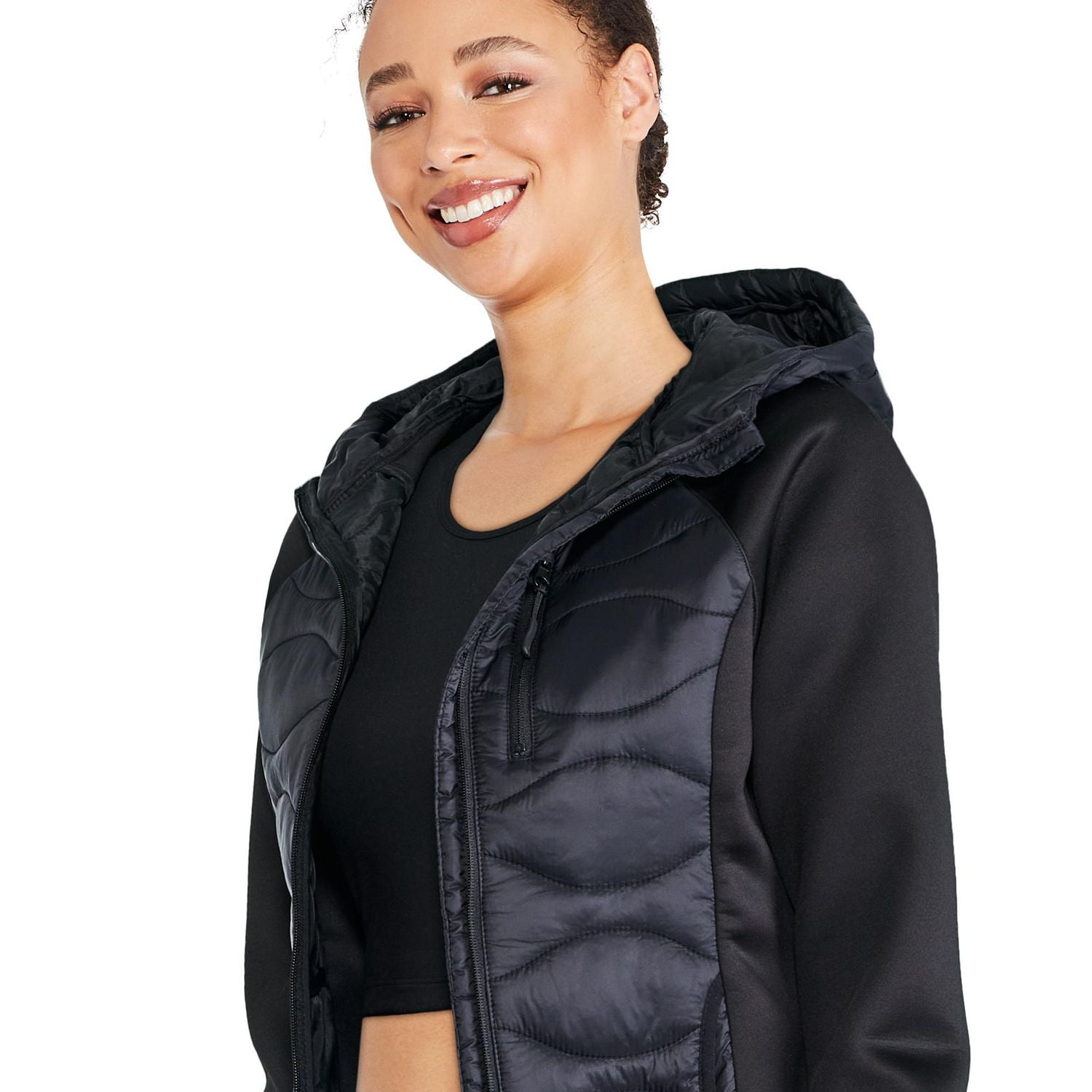 Quilted hybrid jacket hotsell