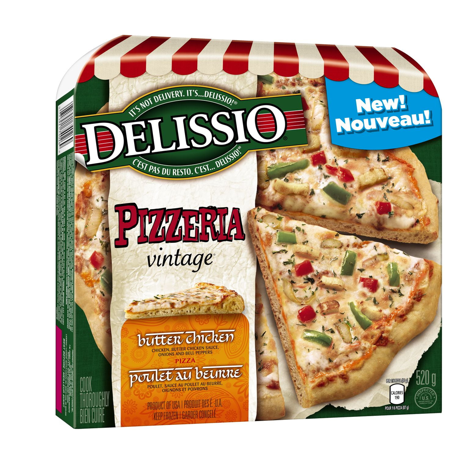 DELISSIO® Pizzeria Vintage Butter Chicken Sausage And Bell Peppr Pizza