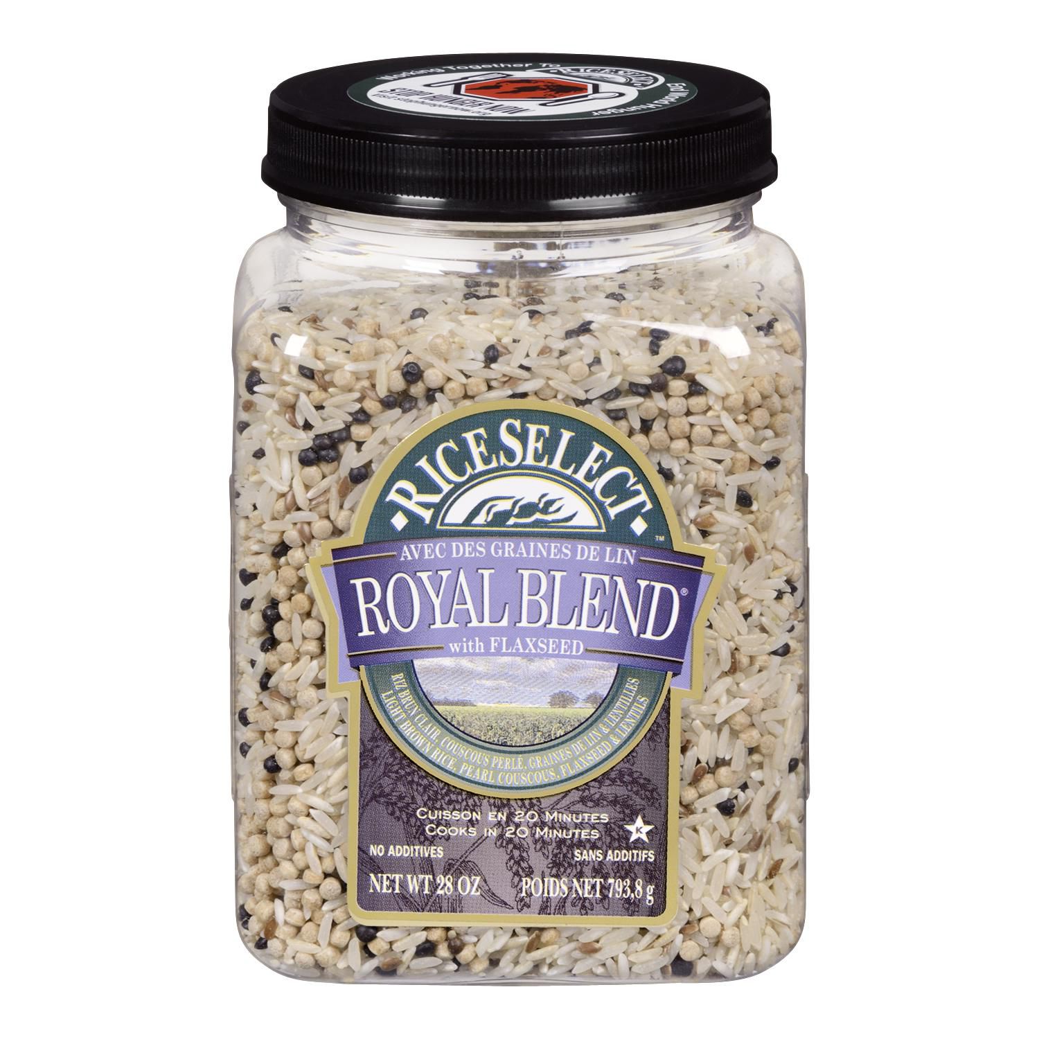 RiceSelect Royal Blend Rice with Flaxseed Jar 794 g Walmart Canada