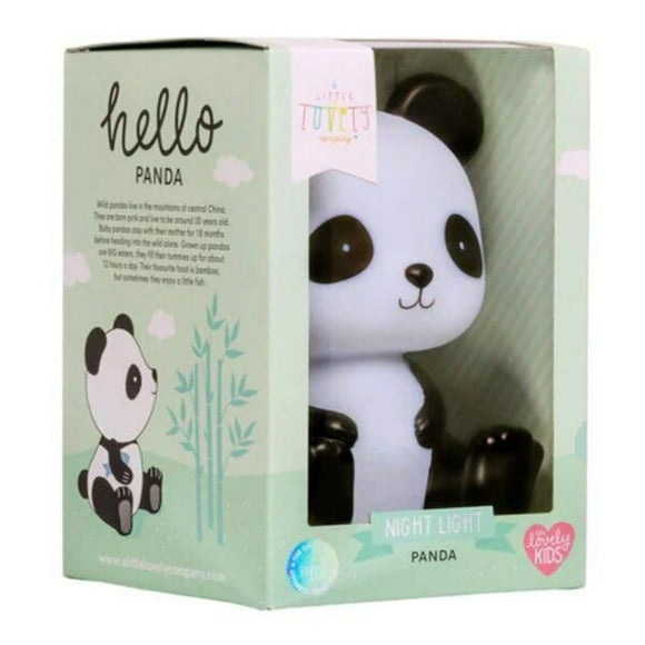 A Little Lovely Company: Veilleuse Panda - Lumière sans fil qui reste froide au toucher. Facile à emporter partout.