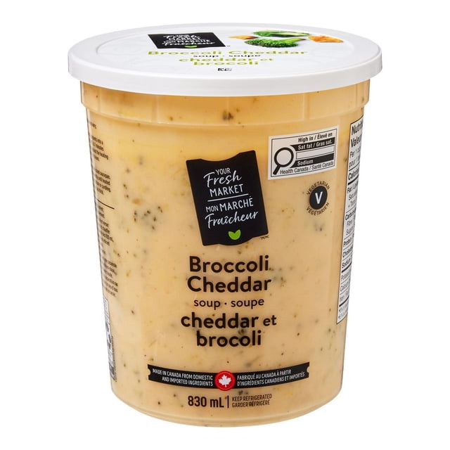 Soupe cheddar et brocoli Mon marché fraîcheur