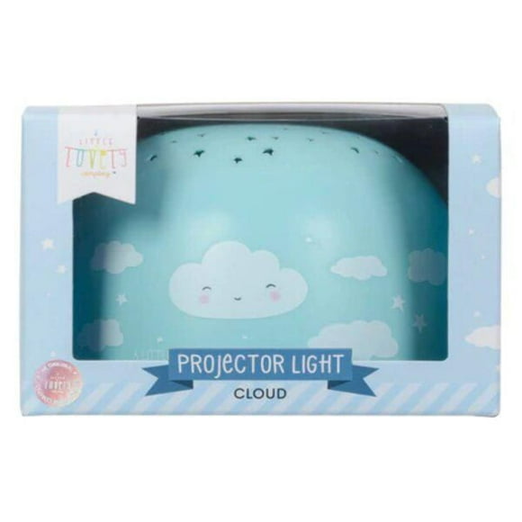 A Little Lovely Company - Lampe Projecteur - Lampe Sans Fil - Thème Nuage - Crée un Ciel Étoilé au Plafond - Facile à Transporter - Parfaite pour les Chambres d'Enfants