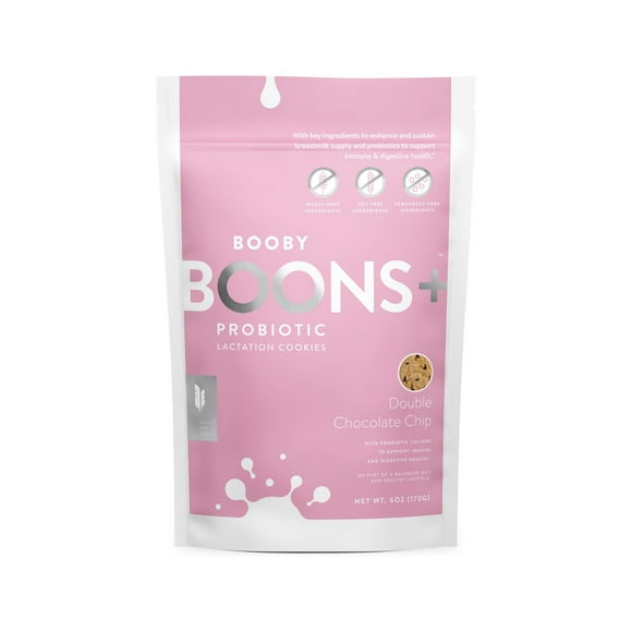 Probiotic Lactation Double Chocolate, Boons+ Probiotic Cookies: Double Choc.