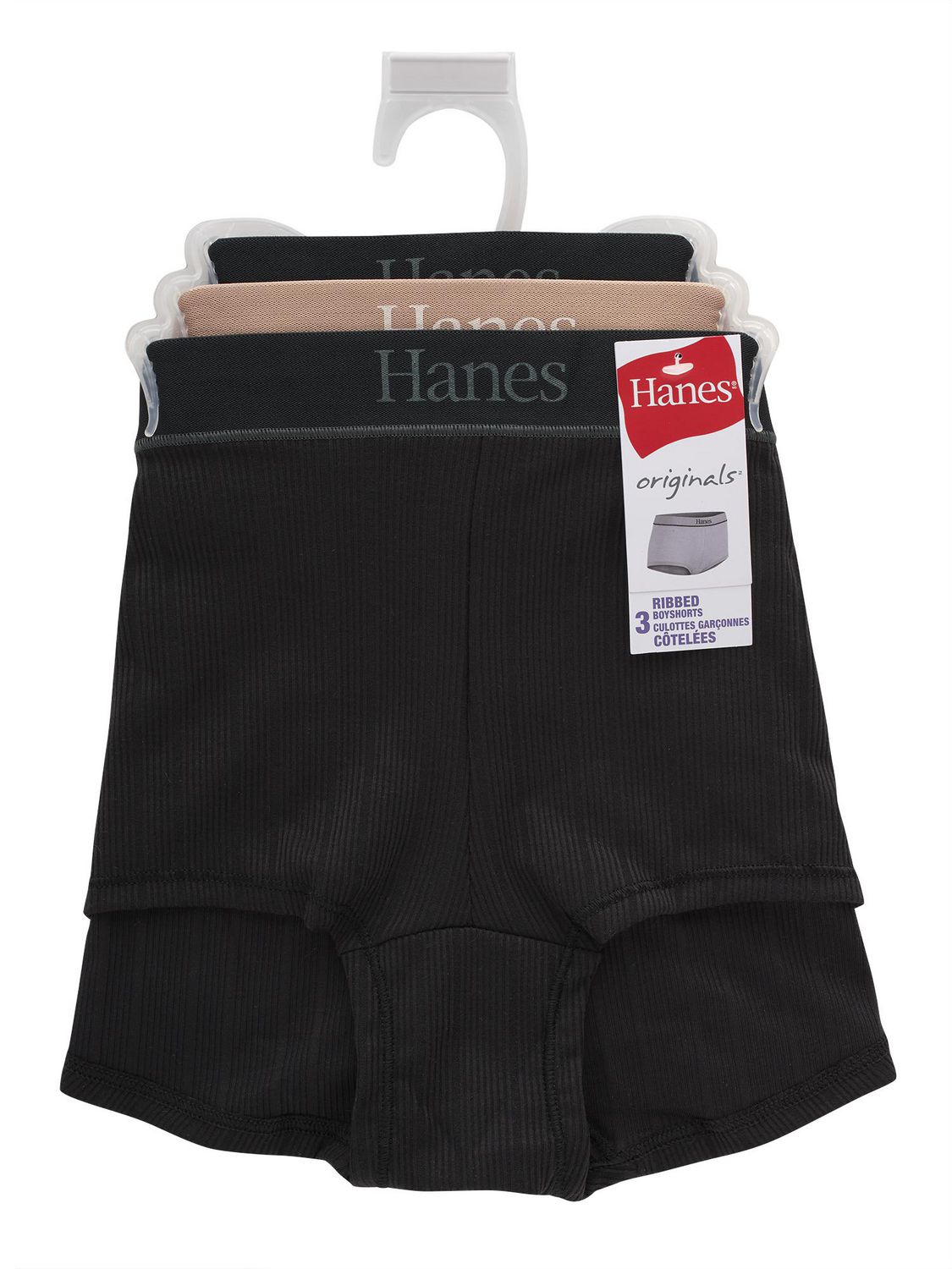 Hanes Originals Girls' Underwear Boyshorts Pack, Pink & Assorted, 5-Pack