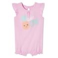 thumbnail image 1 of George Baby Girls' Flutter Sleeve Romper, 1 of 2
