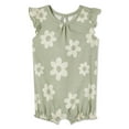 thumbnail image 1 of George Baby Girls' Flutter Sleeve Romper, 1 of 2