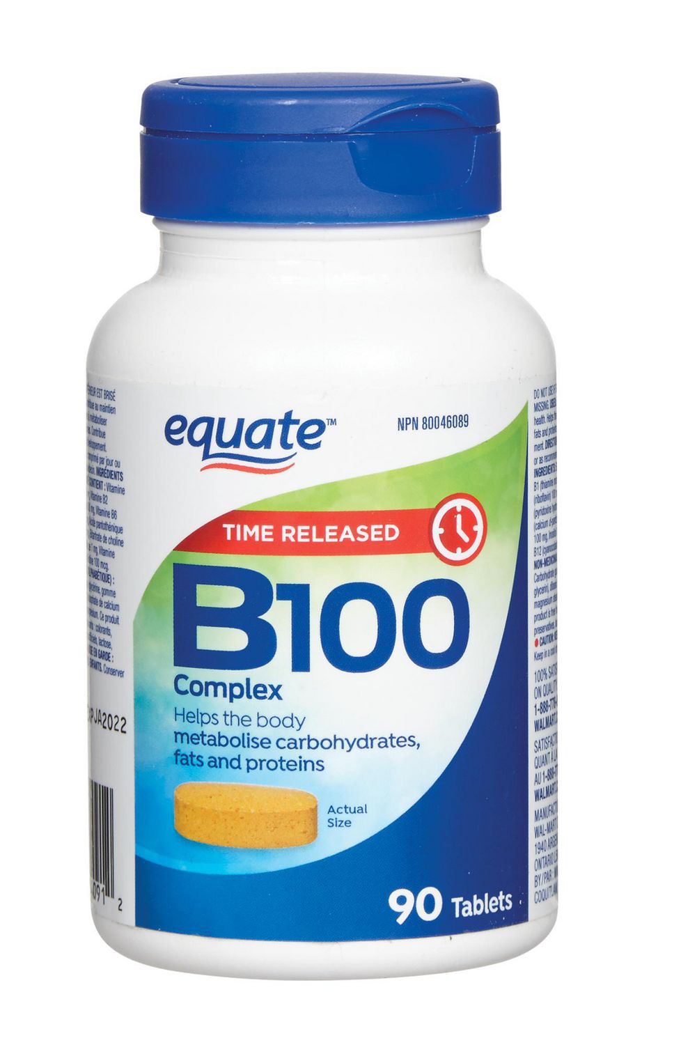 Equate Vitamin B100 Complex Timed Release Walmart Canada