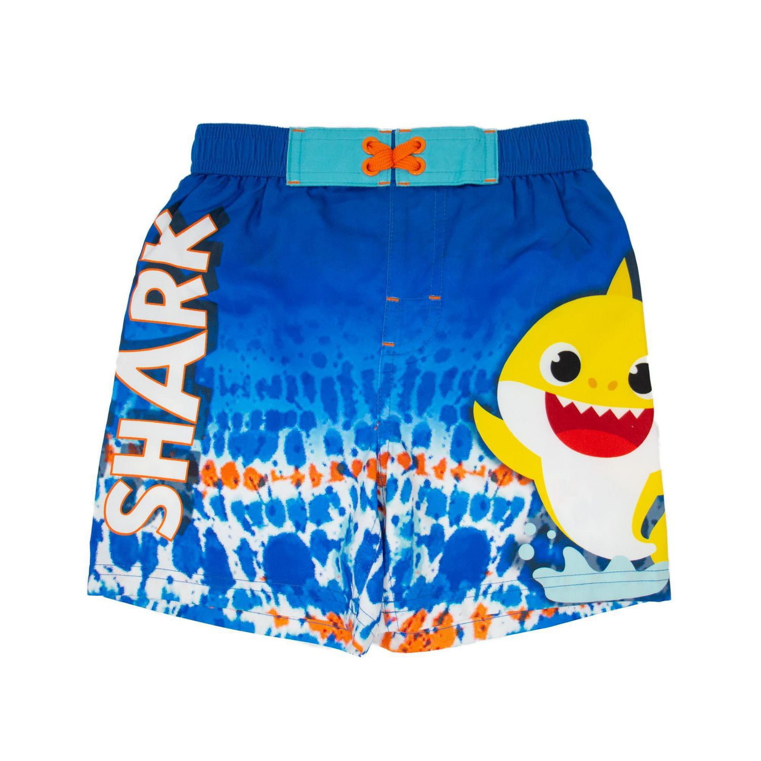Baby Shark Toddler boy`s printed swim short with elastic waist band