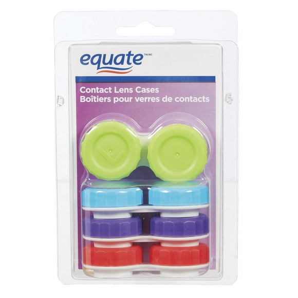 Boitiers pour verres de contacts Equate, 4 Count