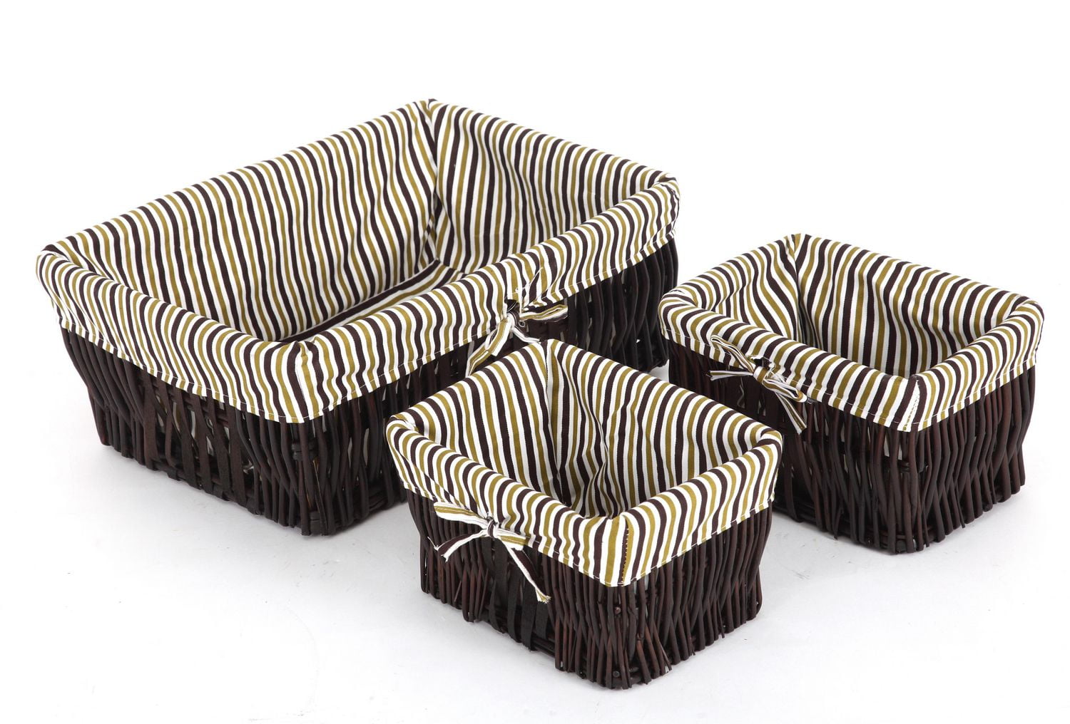 set of 3 willow and woodchip baskets Walmart Canada