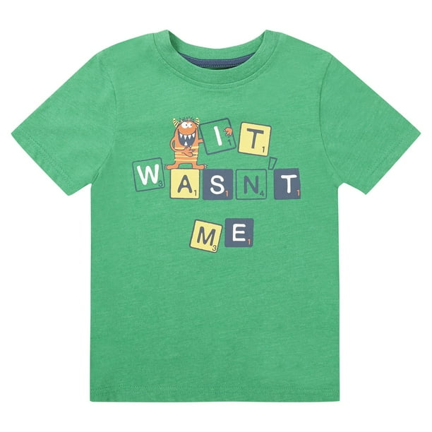 T-shirt George British Design pour bambins à imprimé « It Wasn't Me »