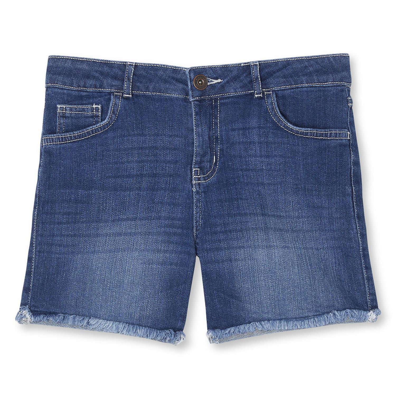 Girls' Midi Denim Shorts Walmart Canada