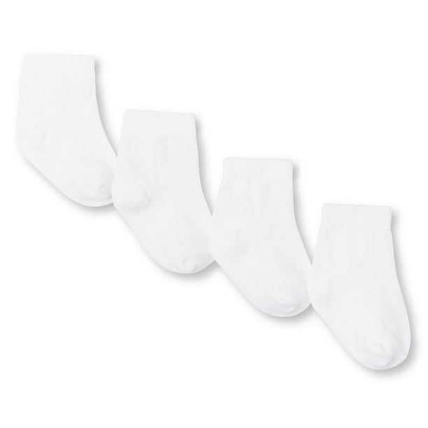 George Infants' Unisex Neutral Layette Socks 4-Pack, One Size - Walmart.ca