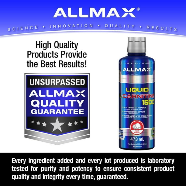 l carnitine walmart canada Allmax L-Carnitine Liquid 473 mL Fruit Punch