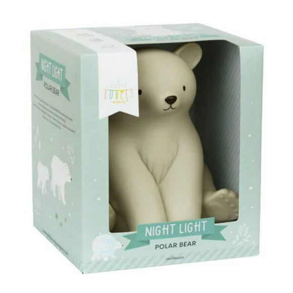 A Little Lovely Company - Veilleuse Ours Polaire - Sans Fil et Ludique - Lumière Douce pour un Sentiment de Sécurité - Sans Fil et Portable - Parfaite pour les Chambres d'Enfants