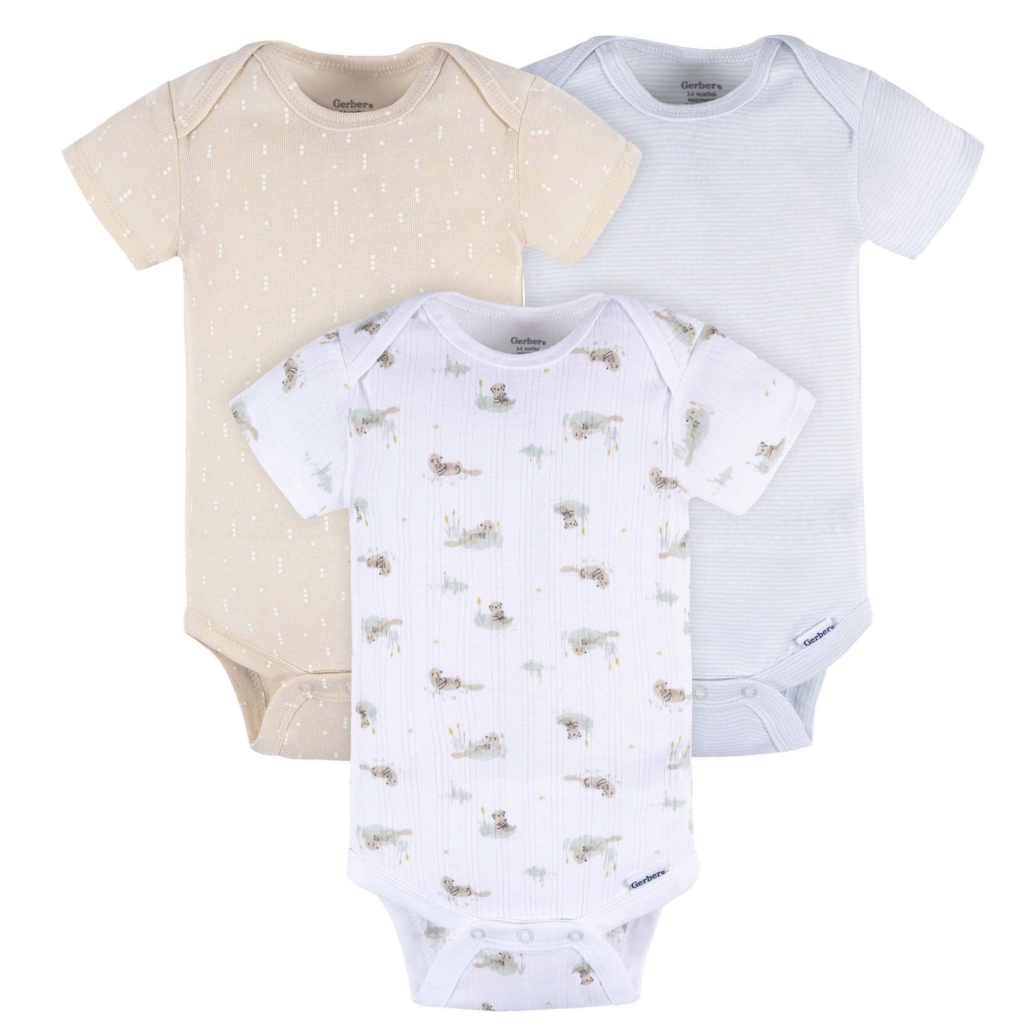 Gerber - 3 pack Onesies - Otterly Cute