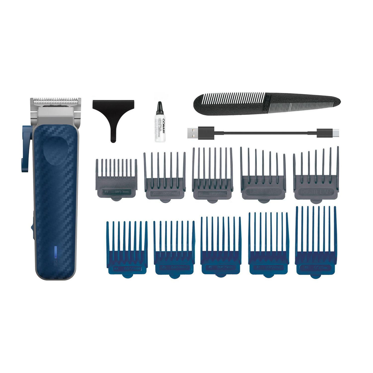 Conair Man I Cut Series Rechargeable Lithium ion Hair Clipper 15 piece DC Motor Hair Cut Kit 15 piece DC motor Hair Cut Kit Walmart