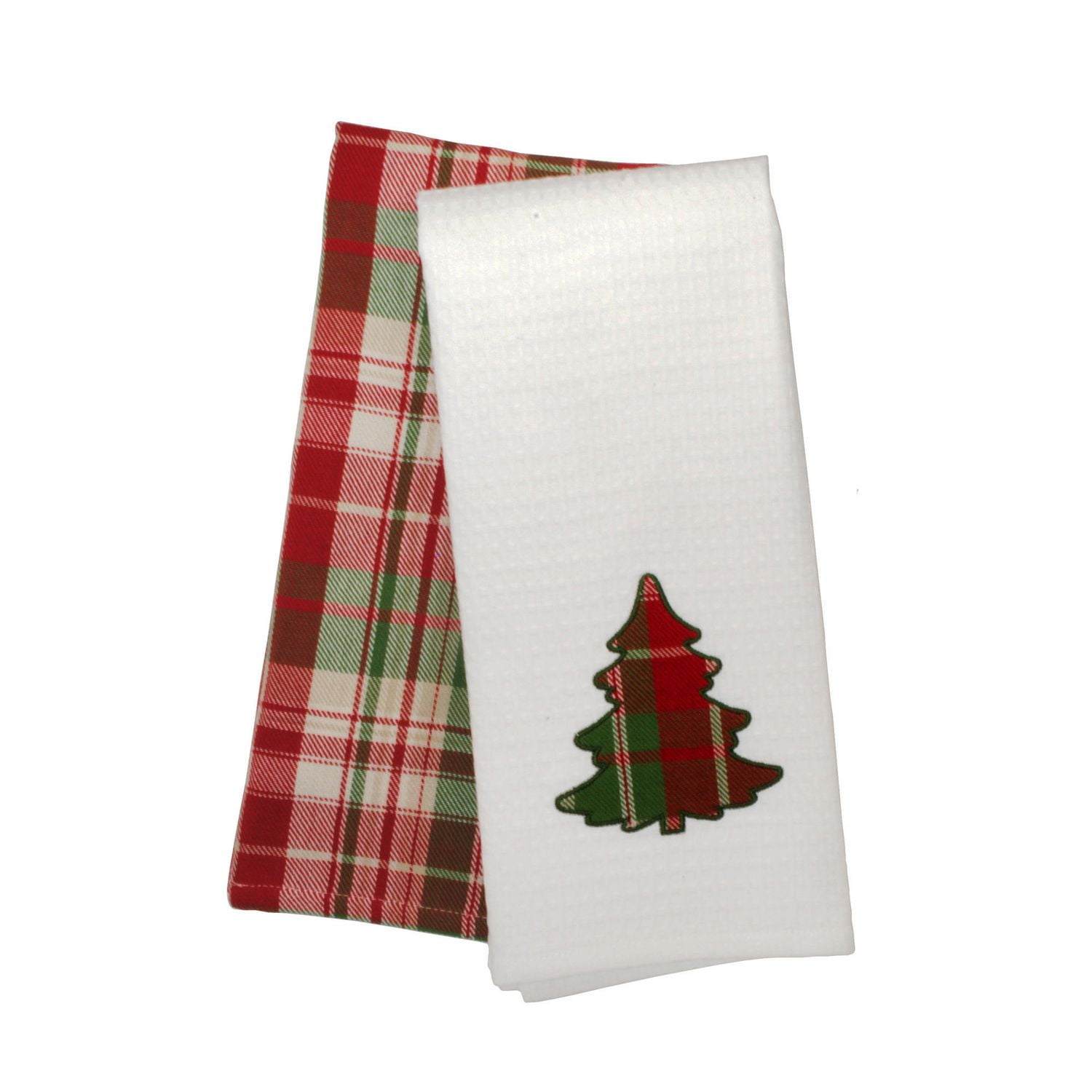 Holiday time Tree Applique Kitchen Towels Walmart Canada