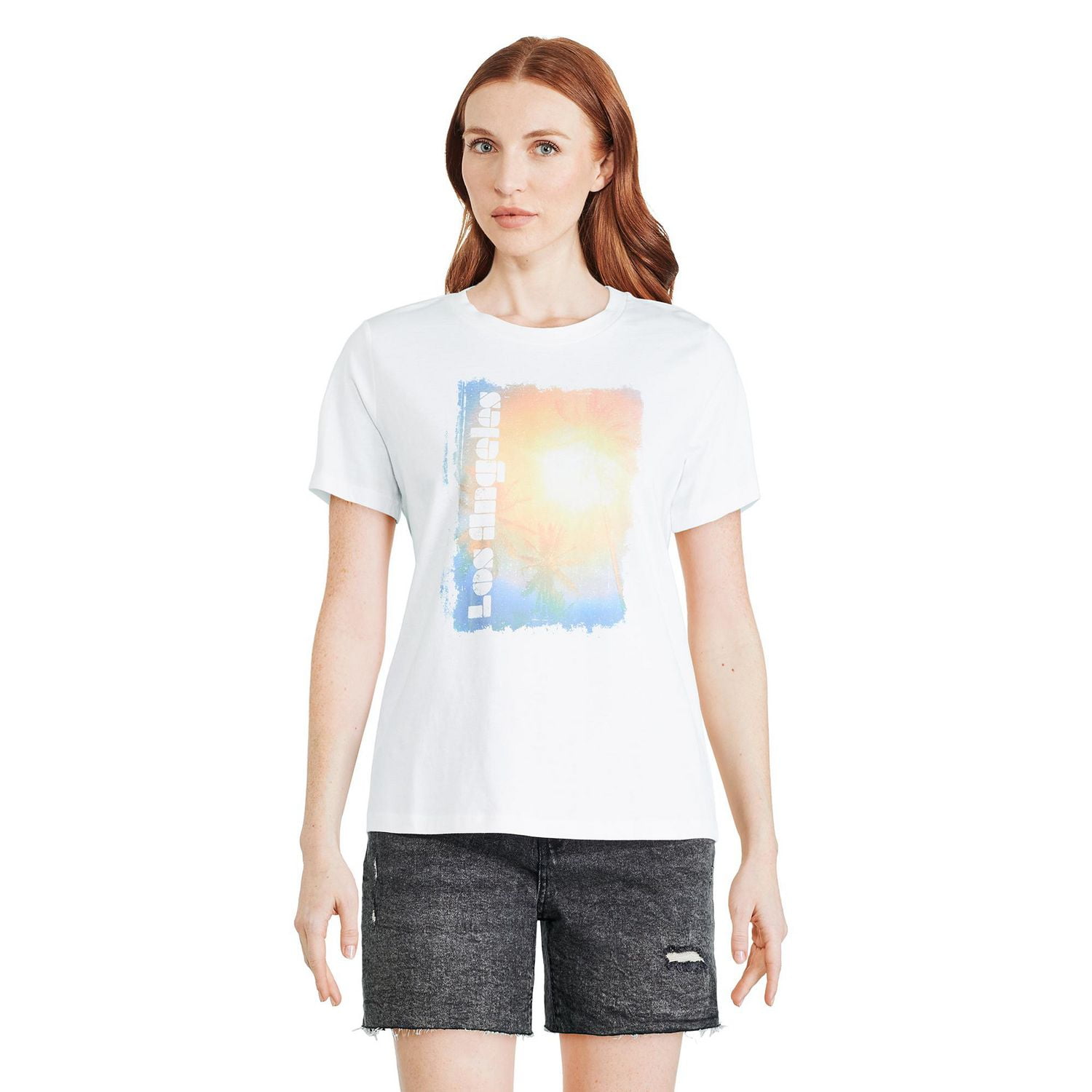 T-shirt à encolure ras du cou George pour femmes Tailles TP–TTG