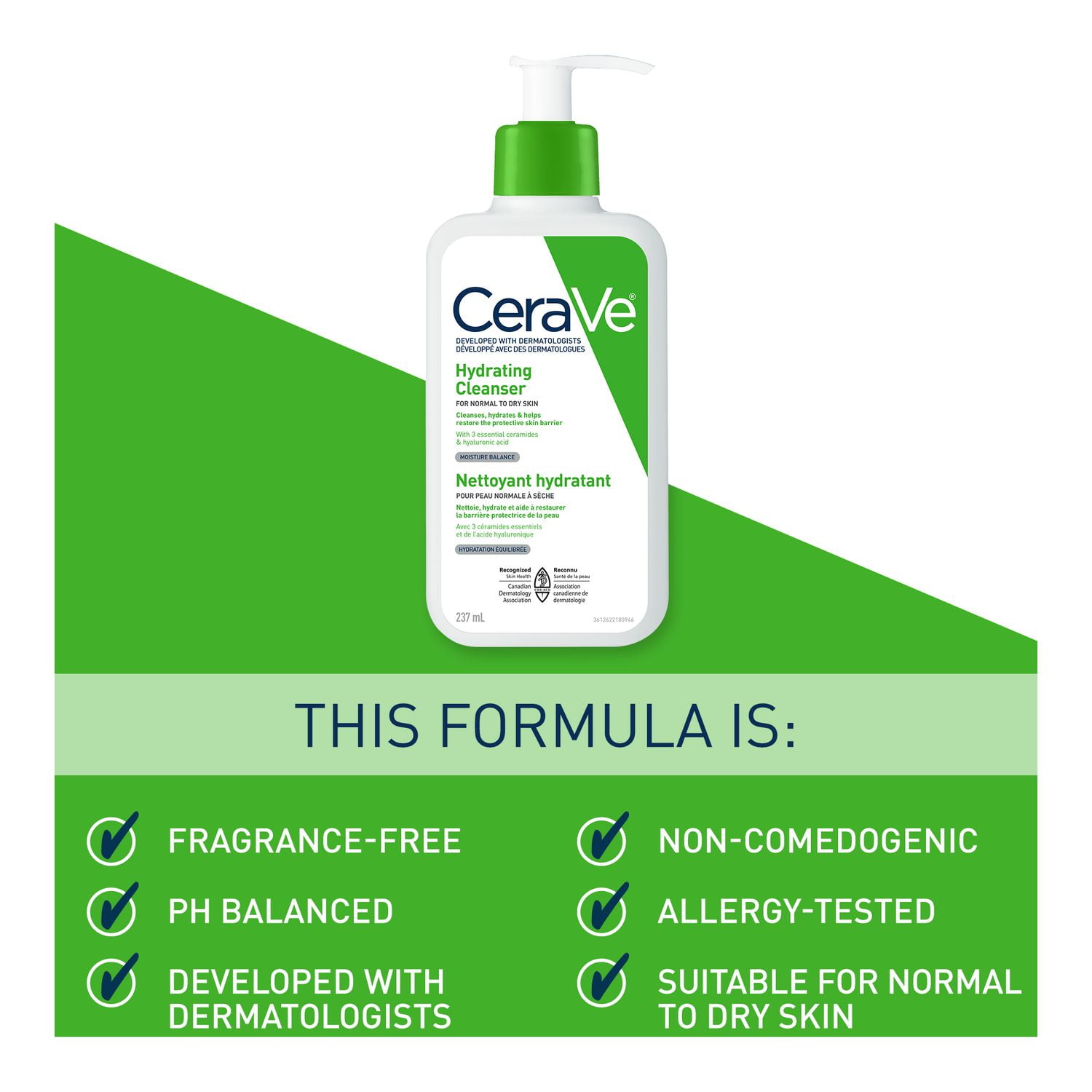 CeraVe Hydrating Facial Cleanser with Hyaluronic Acid and 3 Ceramides |  Gentle Moisturizing Non-Foaming Facial Cleanser for Men & Women | Daily  Face