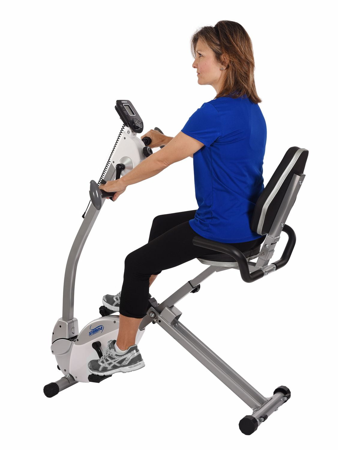 Upper body bicycle exercise clearance machine