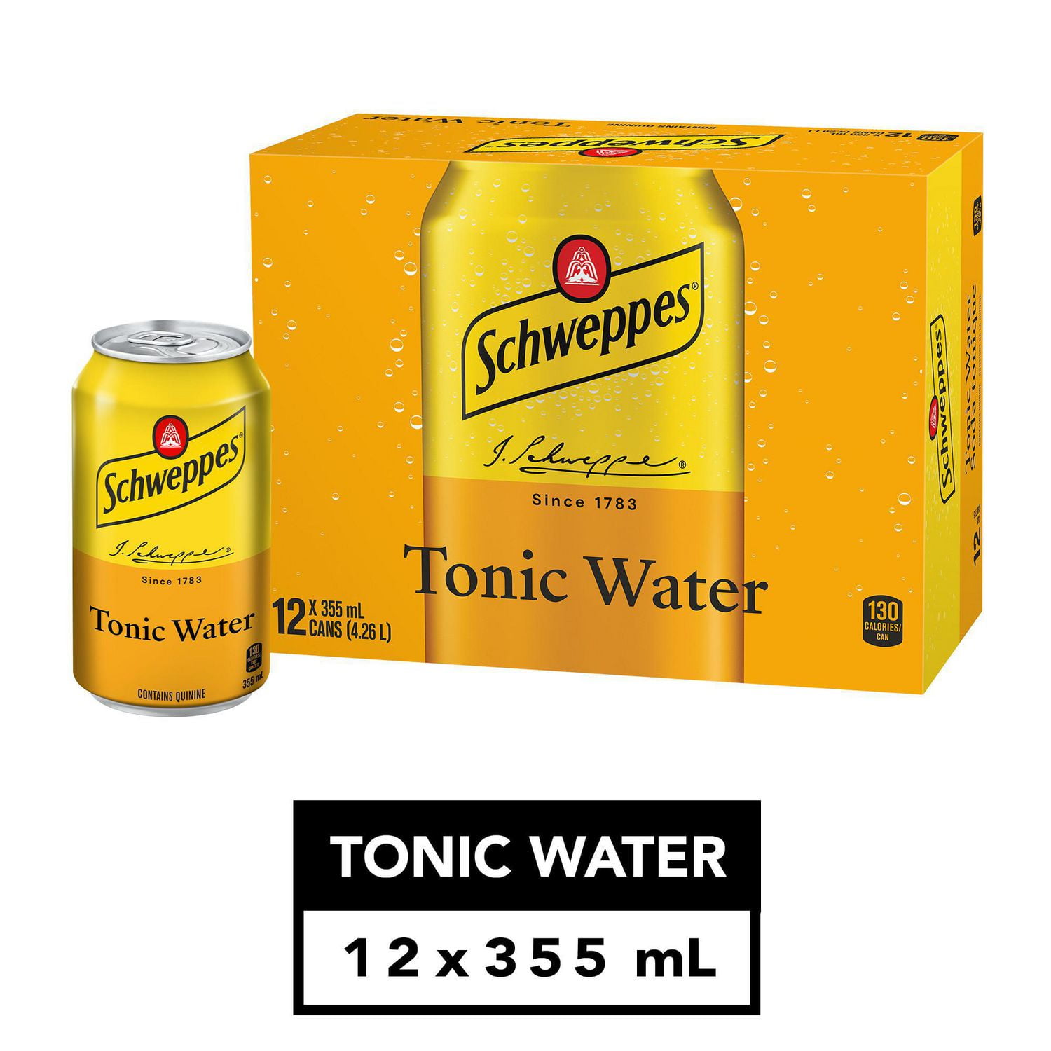 Schweppes Tonic Water, 12 X 355 ML Cans | Walmart Canada