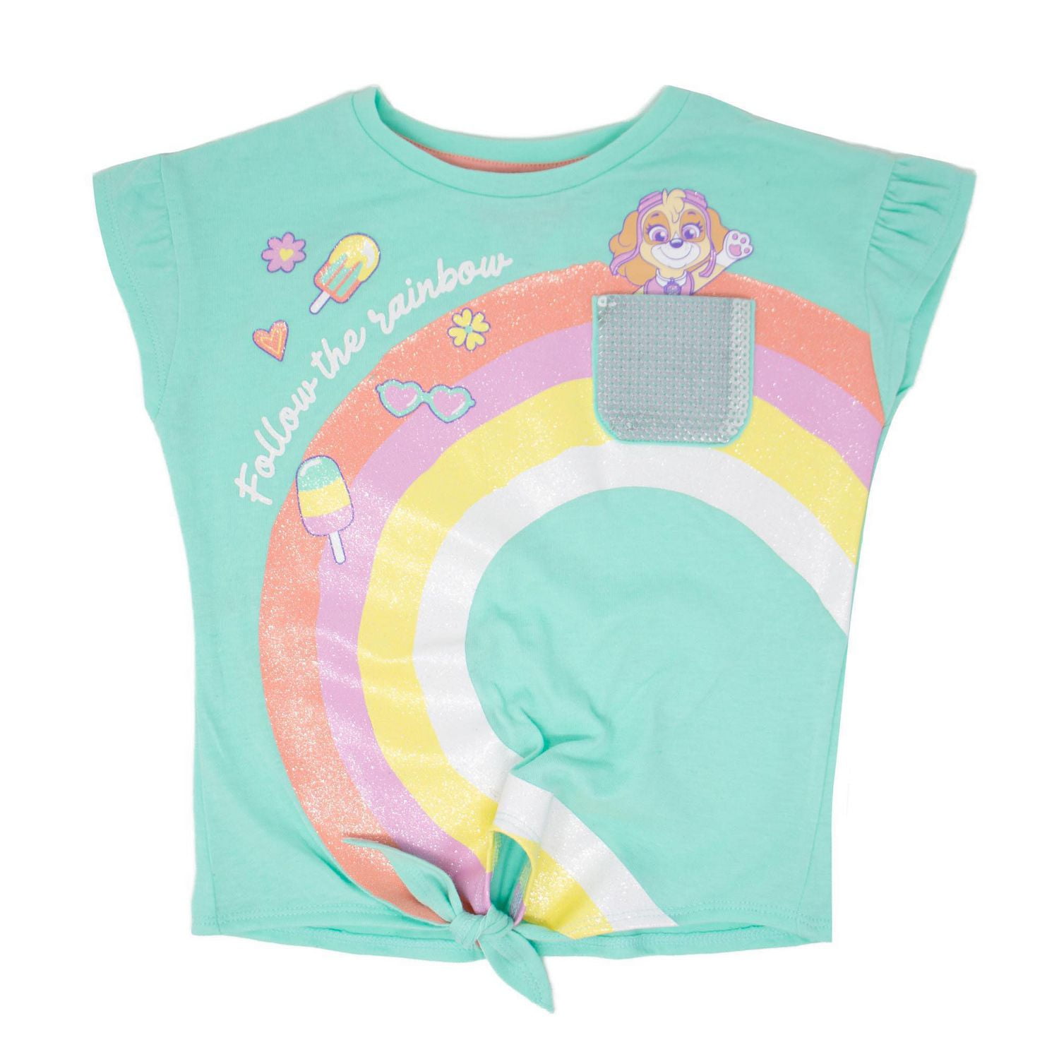 Paw Patrol Toddler girls dolman short sleeve tee shirt Walmart Canada