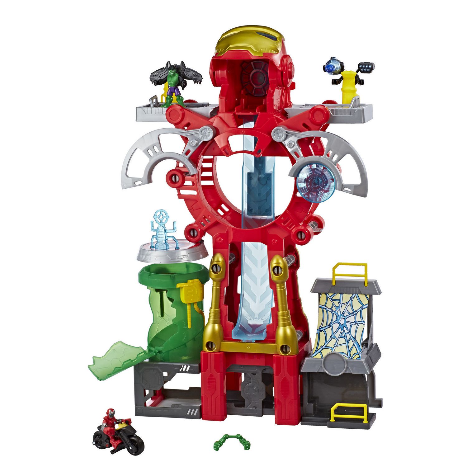 Playskool heroes marvel super hero adventures iron man sales headquarters playset