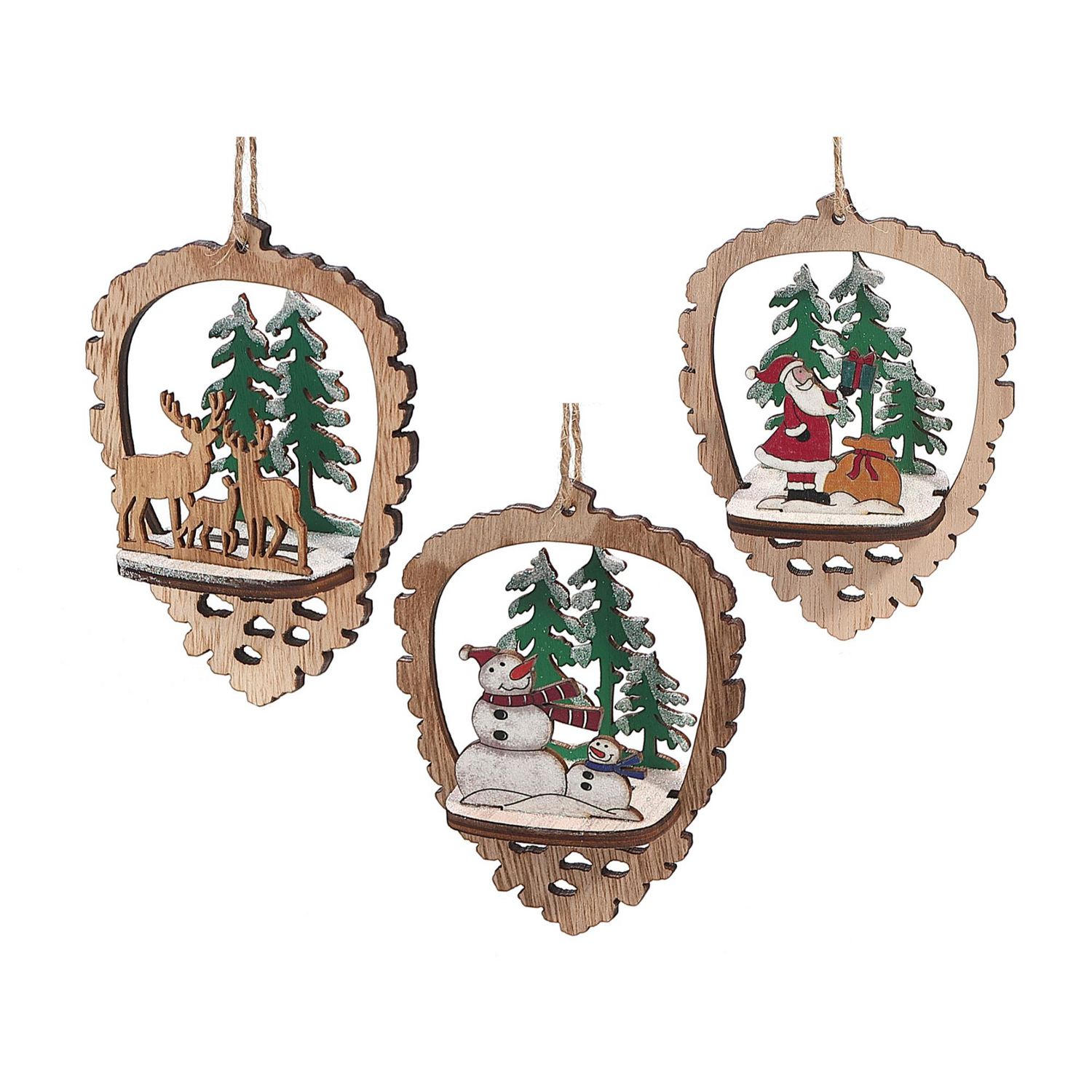 Acorn Shaped 3-D Ornament (Asstd) - Set of 6 | Walmart Canada