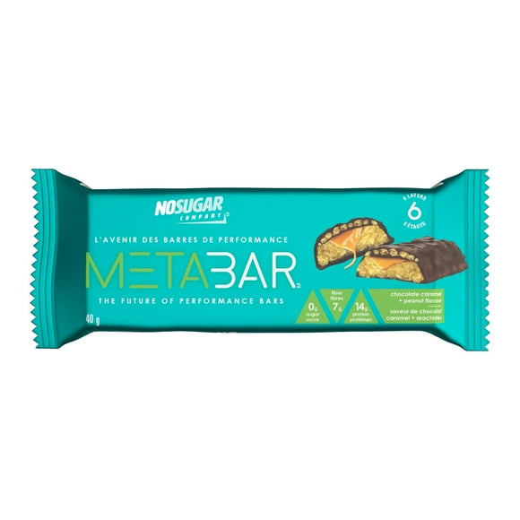 No Sugar Chocolate Caramel Peanut MetaBar Snack Bar 40g